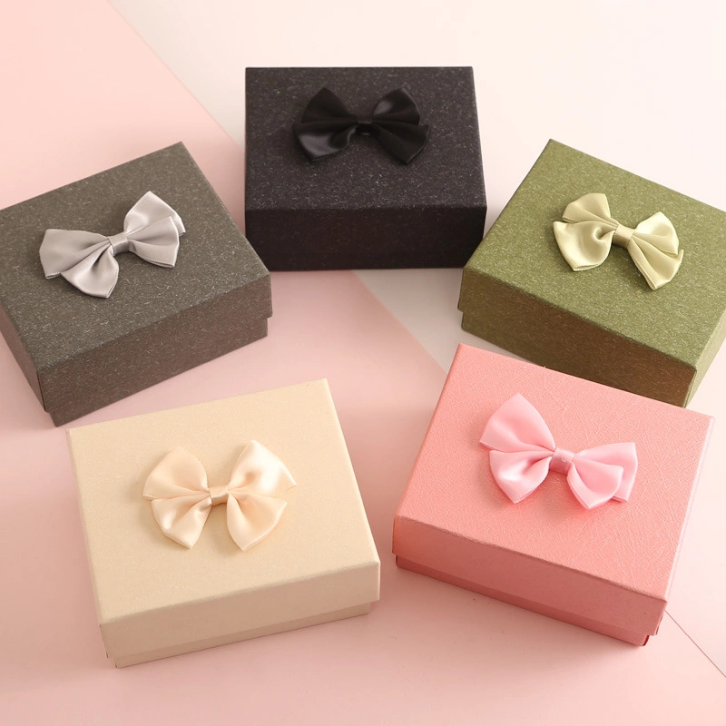 Clear Acrylic Companion Gift Box Light Luxury Wedding Bow Gift Box Christmas Valentine′s Day Gift Box