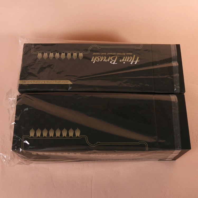 Luxury Popular Cardboard Hair Care Extension Comb Packaging Lid and Base Box