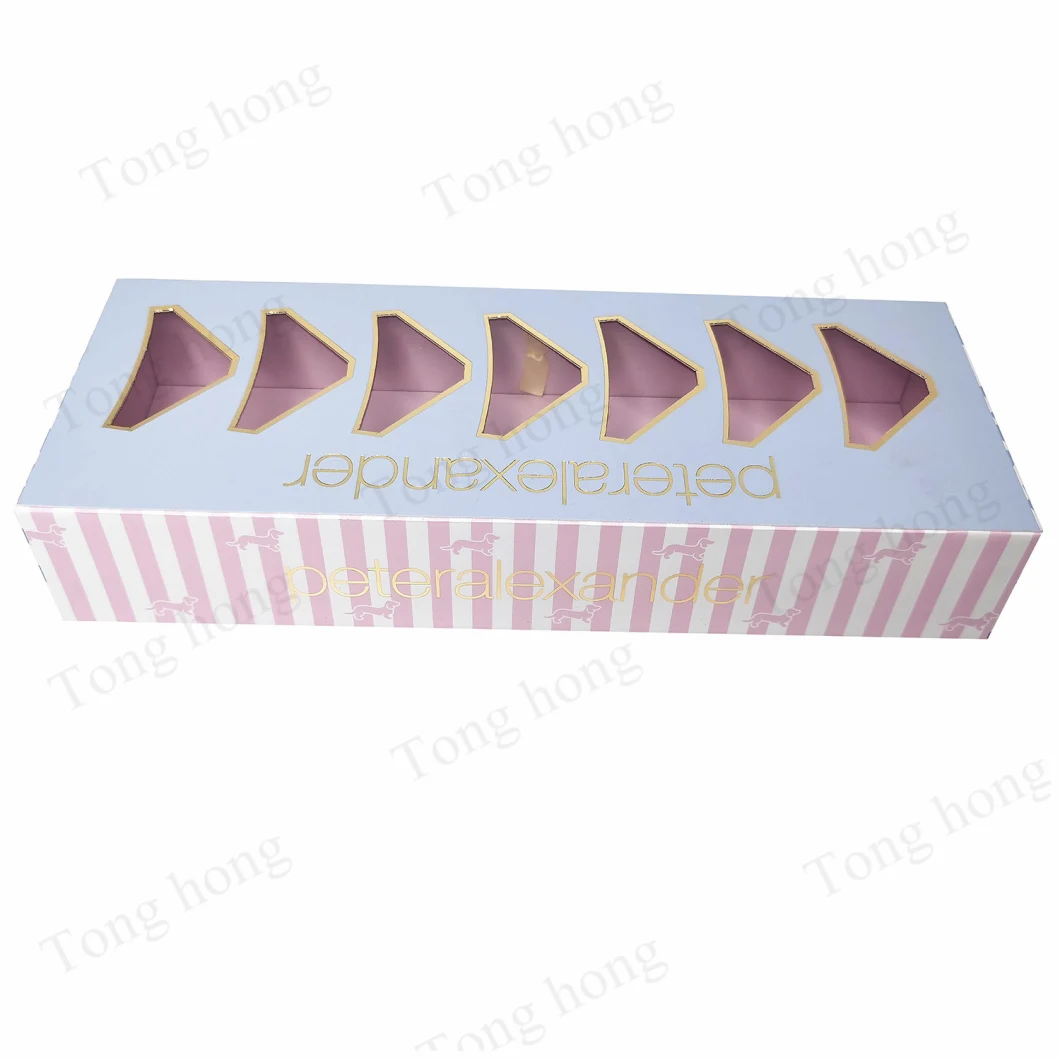 Custom Drawer Paper Gift Packing Box with PVC Window for Clothing/Apparel/Cosmetic/Arts and Crafts/Shoes/Candle/Briefs/Underpants