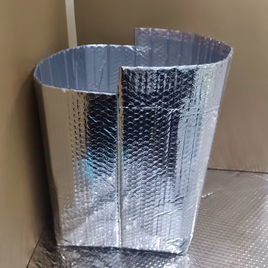Folien-Luftblasen-isolierte 3D-2D-Wärmeisolationstasche, Box-Liner, Luftpolstertasche, Lebensmittellieferung, Kühltasche für gefrorene Kühlkette, Versand, Mailer, Wärmeisolierung