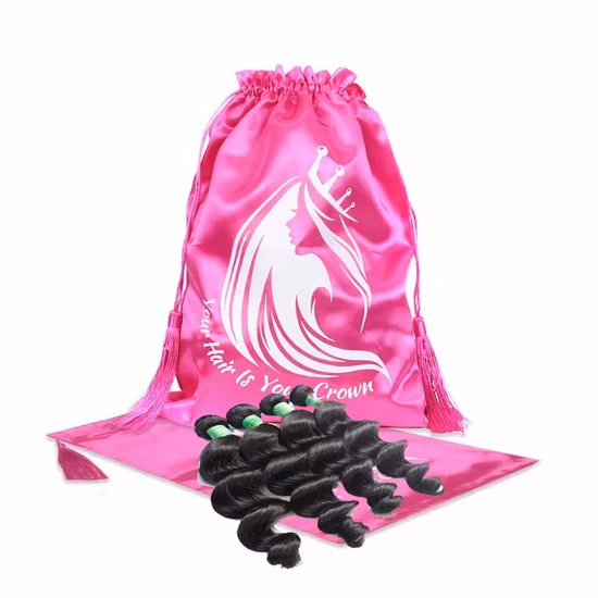 Großhandel Baumwollvlies, individuelles Logo, groß für Haarabdeckung, Handtaschen, Schuhe, Samtverpackungsbeutel, Seidensatin-Staubbeutel mit Kordelzug